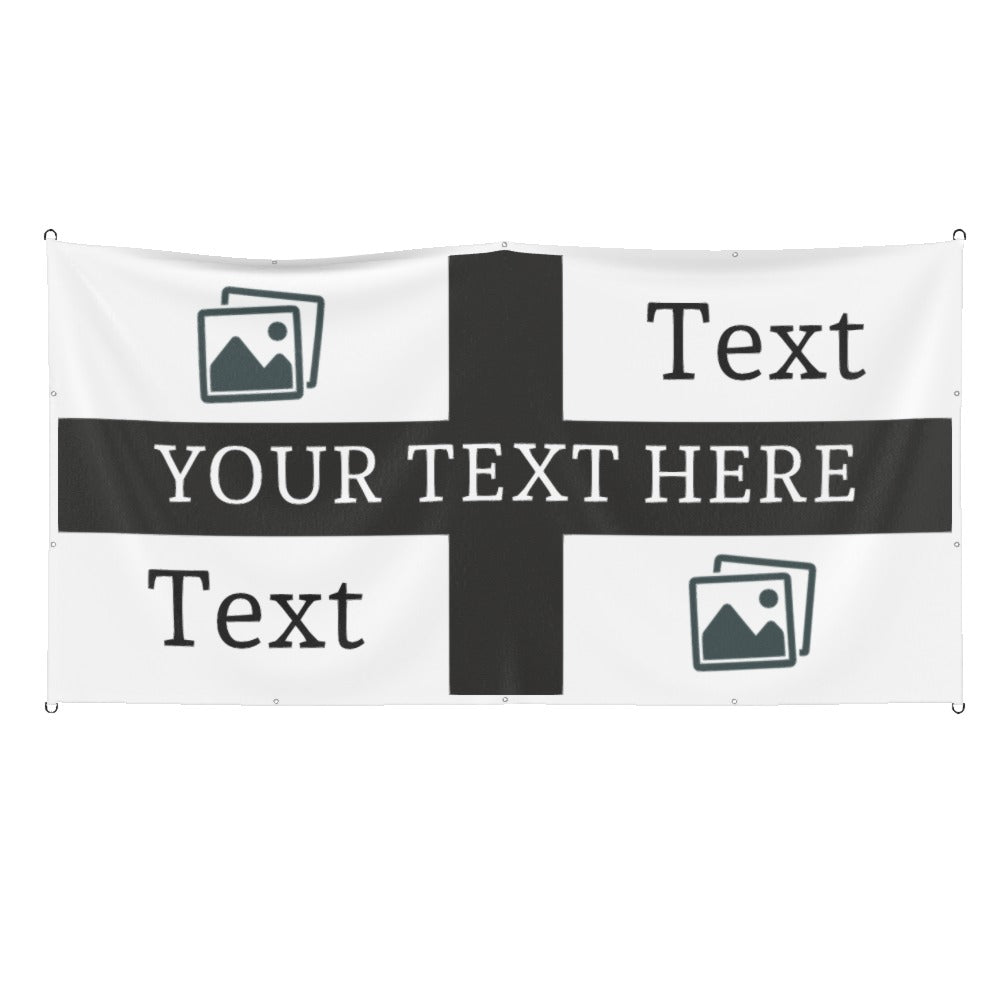 Newcastle Custom Printed Football Flag