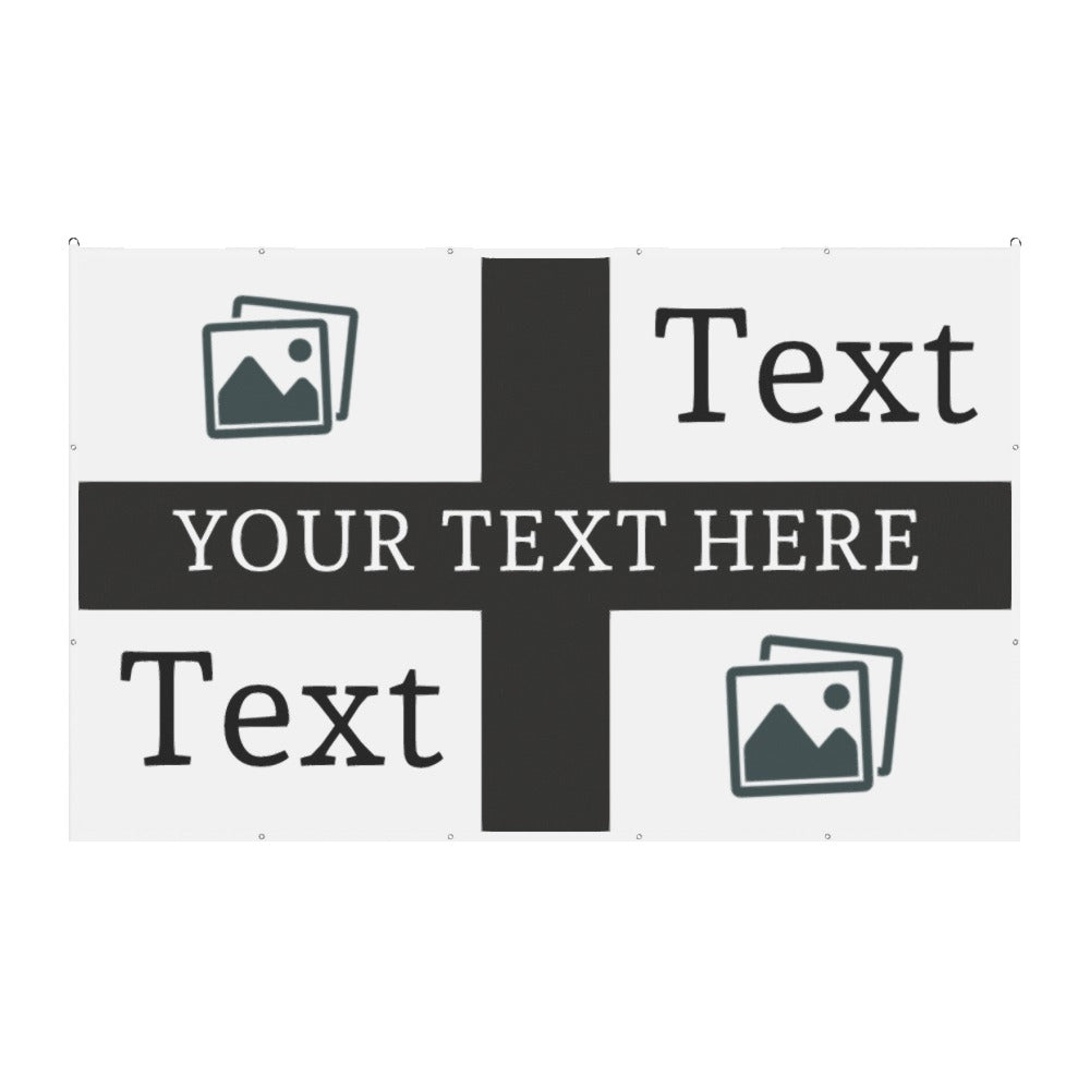 Newcastle Custom Printed Football Flag