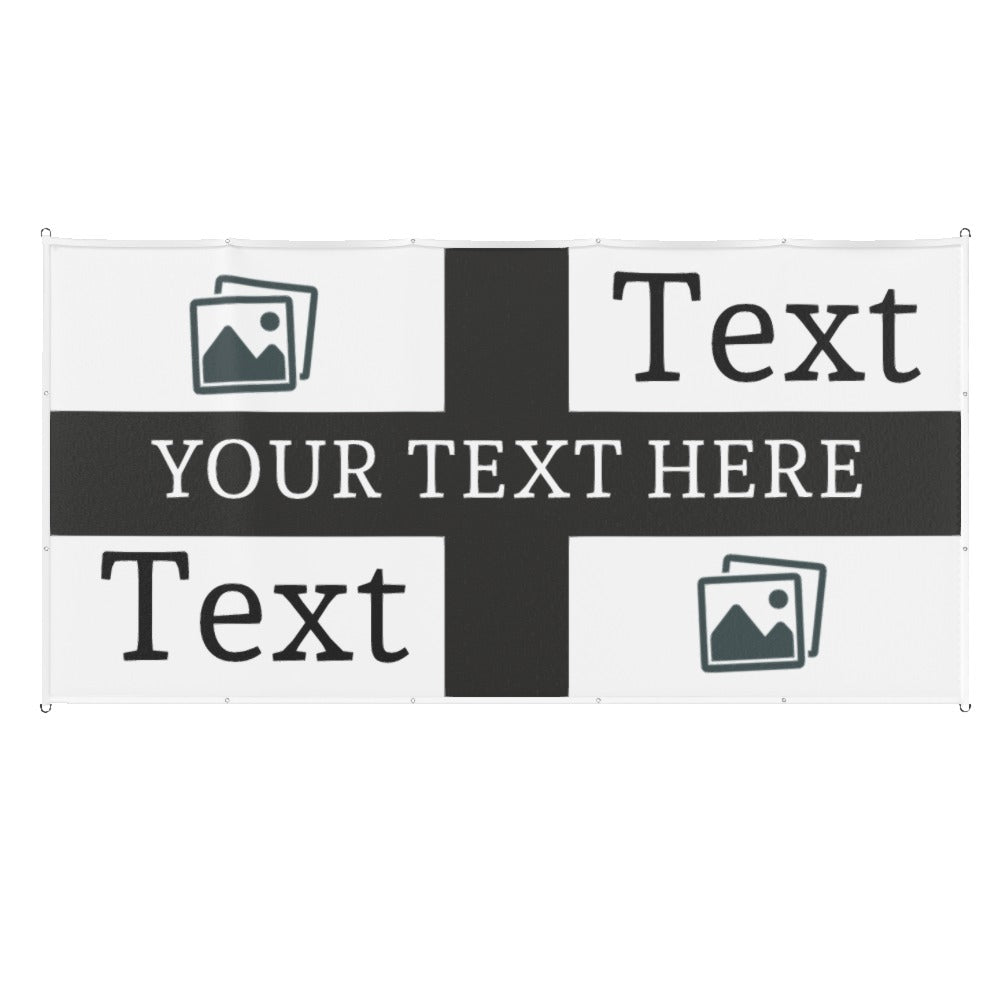 Newcastle Custom Printed Football Flag