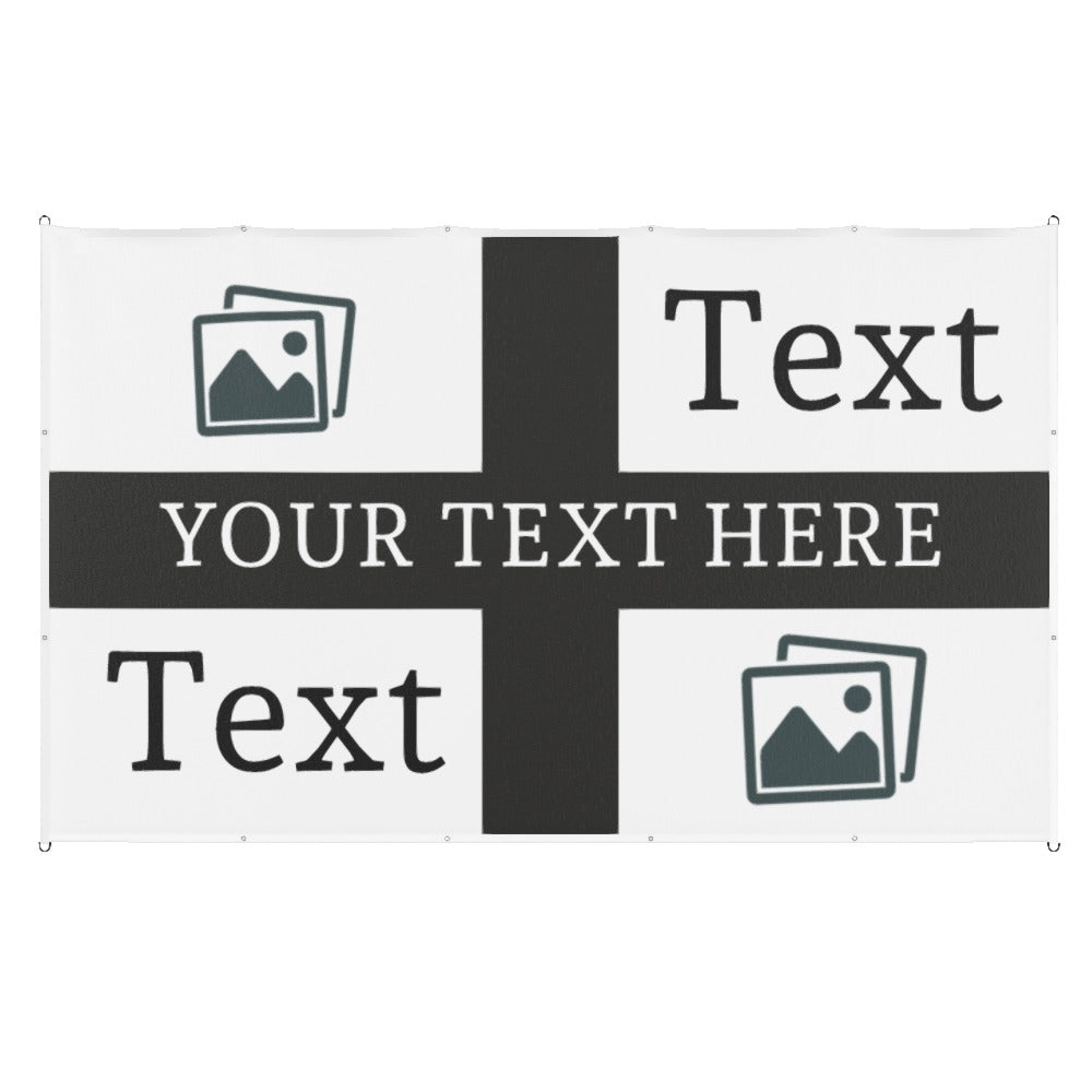 Newcastle Custom Printed Football Flag