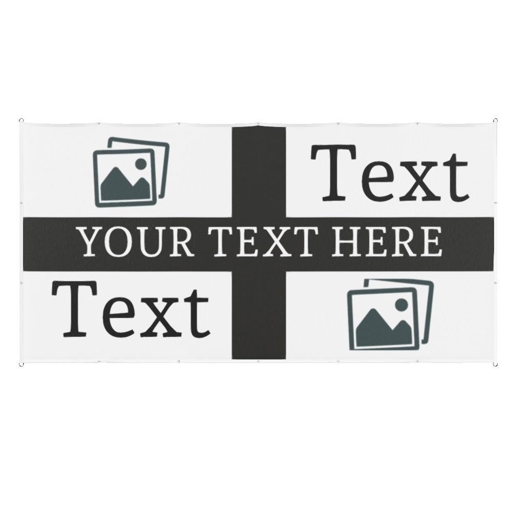 Newcastle Custom Printed Football Flag