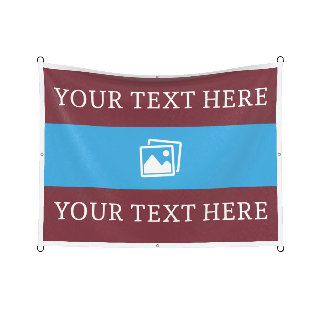 West Ham Custom Printed Football Flag