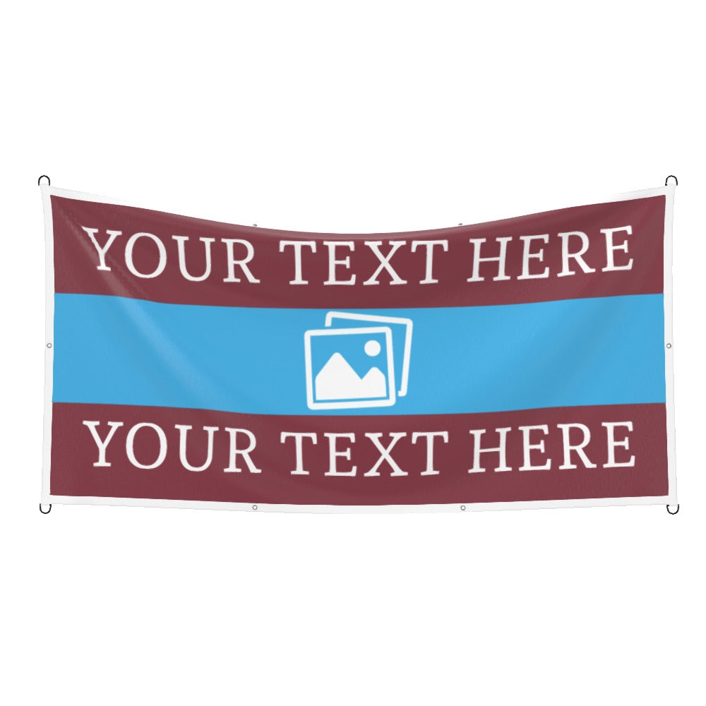 West Ham Custom Printed Football Flag