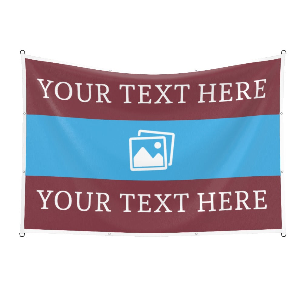 West Ham Custom Printed Football Flag