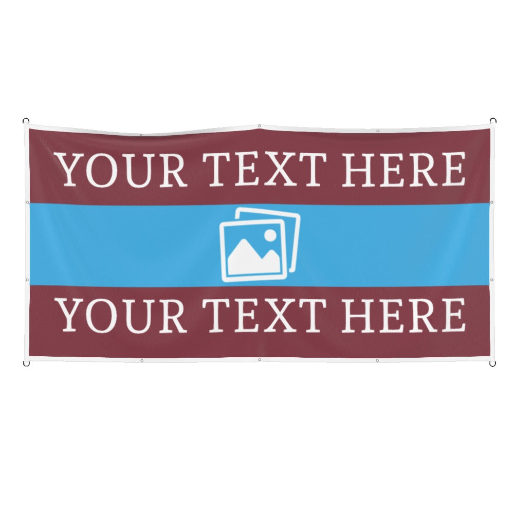 West Ham Custom Printed Football Flag