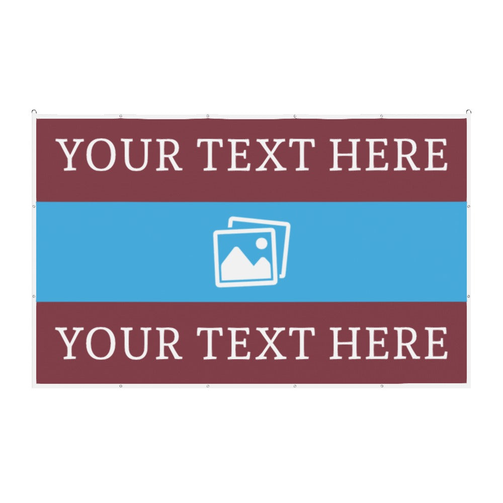 West Ham Custom Printed Football Flag