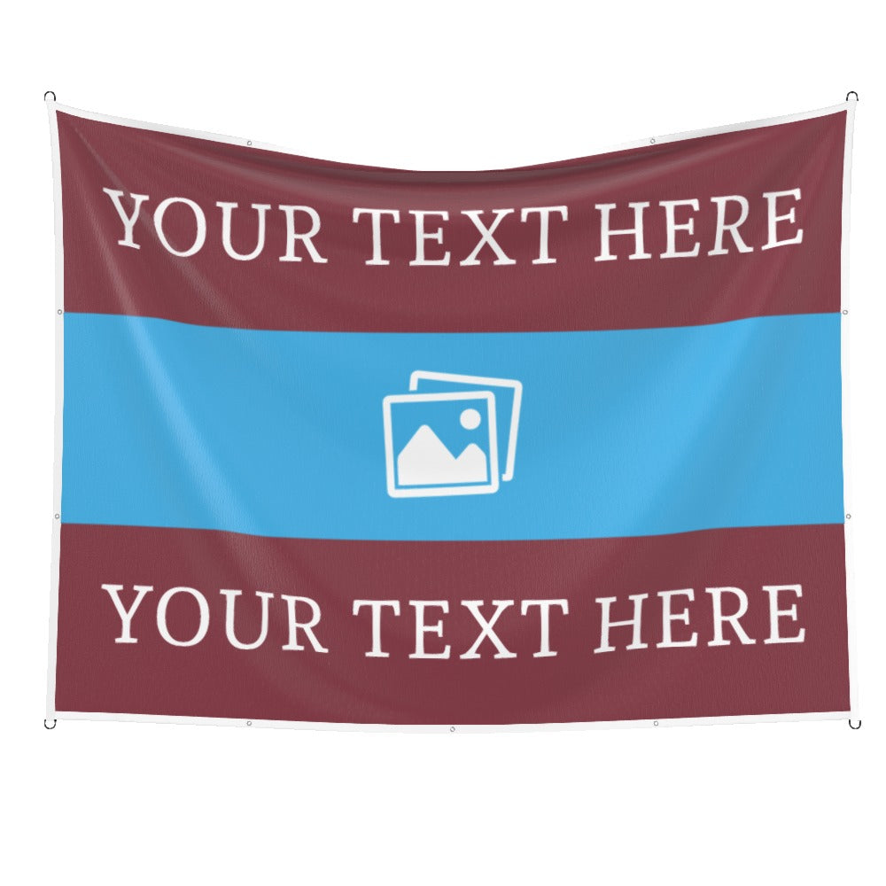 West Ham Custom Printed Football Flag