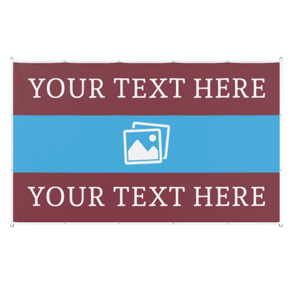 West Ham Custom Printed Football Flag