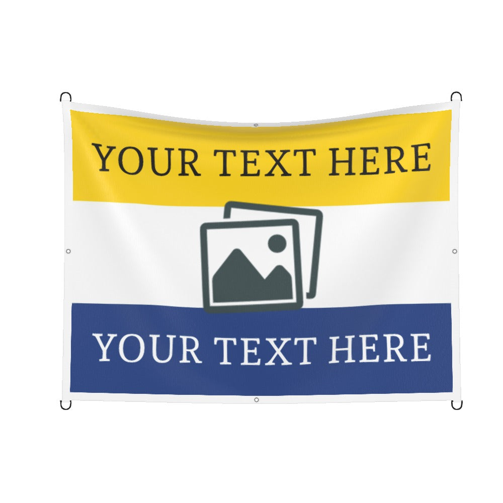 Leeds Custom Printed Football Flag