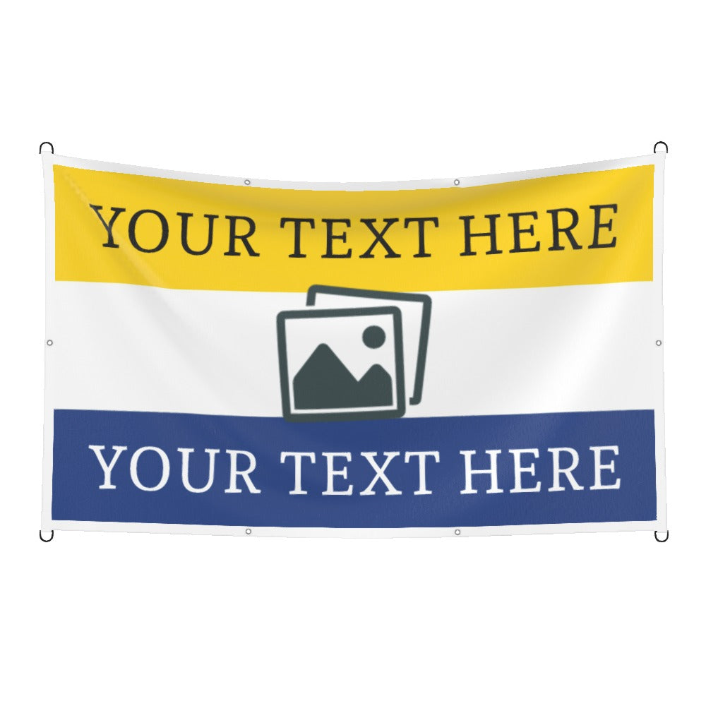 Leeds Custom Printed Football Flag