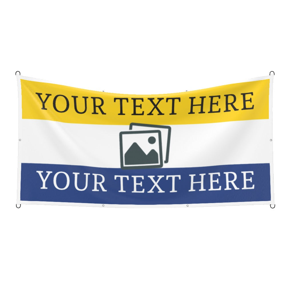 Leeds Custom Printed Football Flag