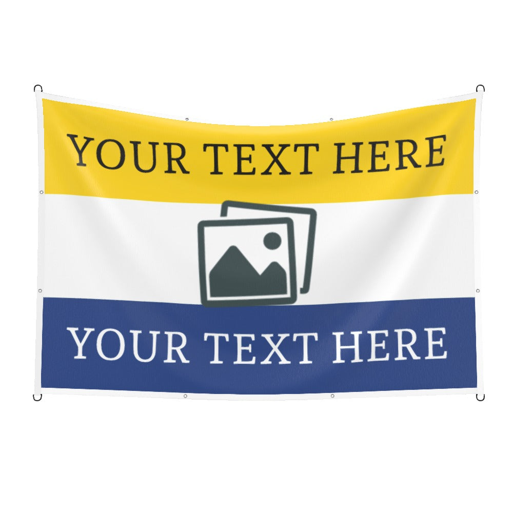Leeds Custom Printed Football Flag