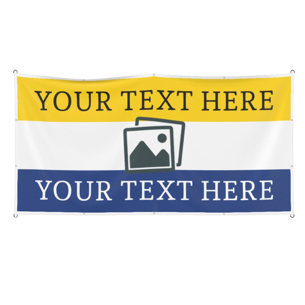 Leeds Custom Printed Football Flag