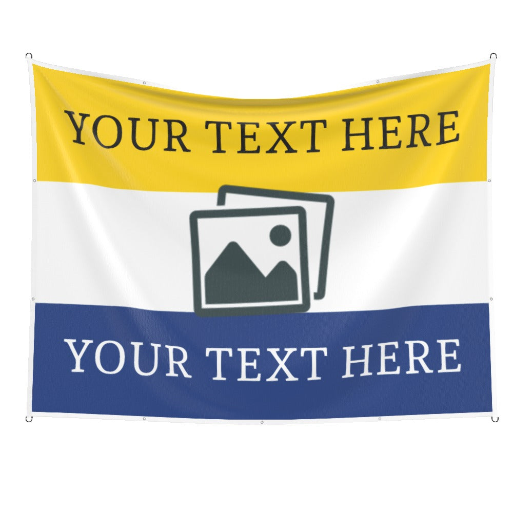 Leeds Custom Printed Football Flag