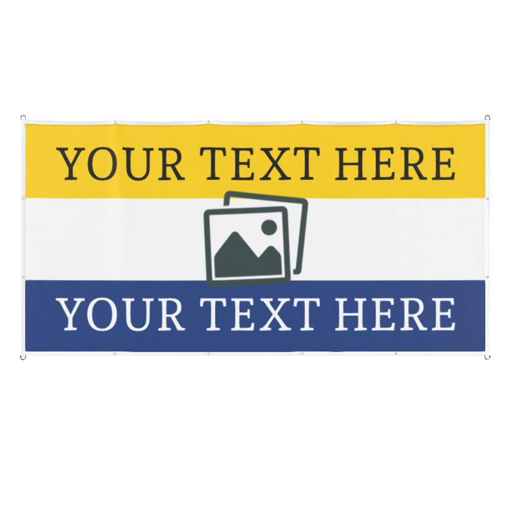 Leeds Custom Printed Football Flag