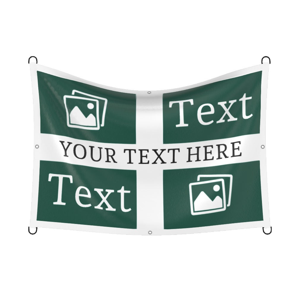 Plymouth Custom Printed Football Flag