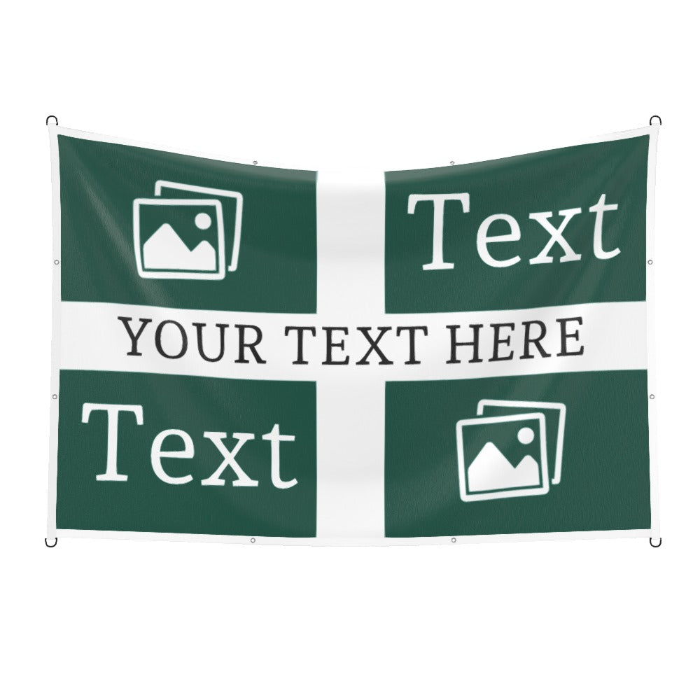 Plymouth Custom Printed Football Flag