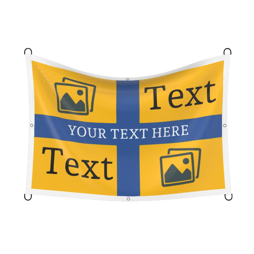 Mansfield Custom Printed Football Flag