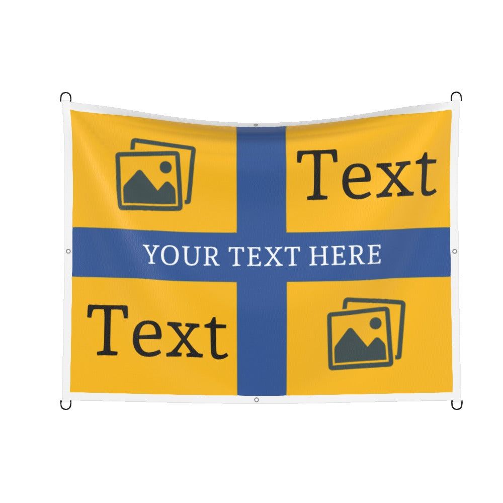 Mansfield Custom Printed Football Flag