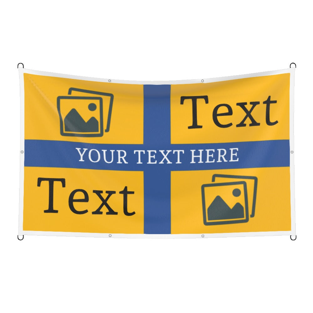 Mansfield Custom Printed Football Flag