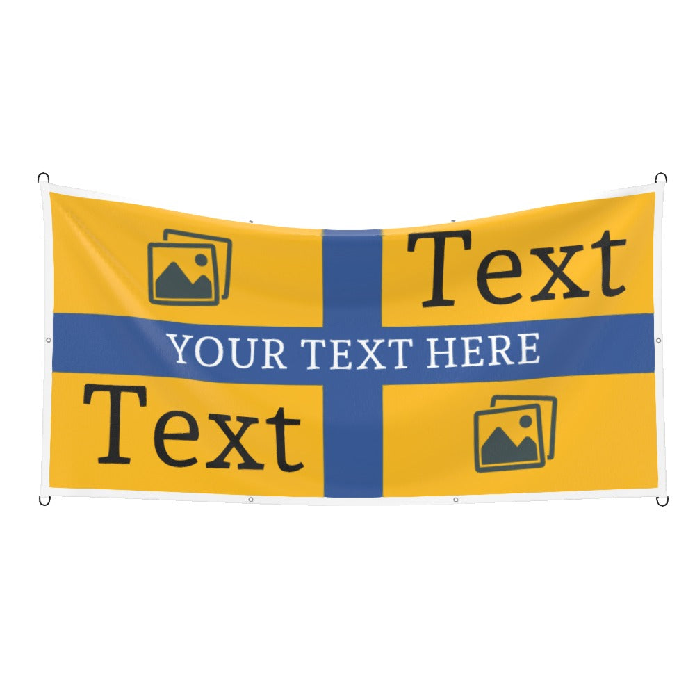 Mansfield Custom Printed Football Flag