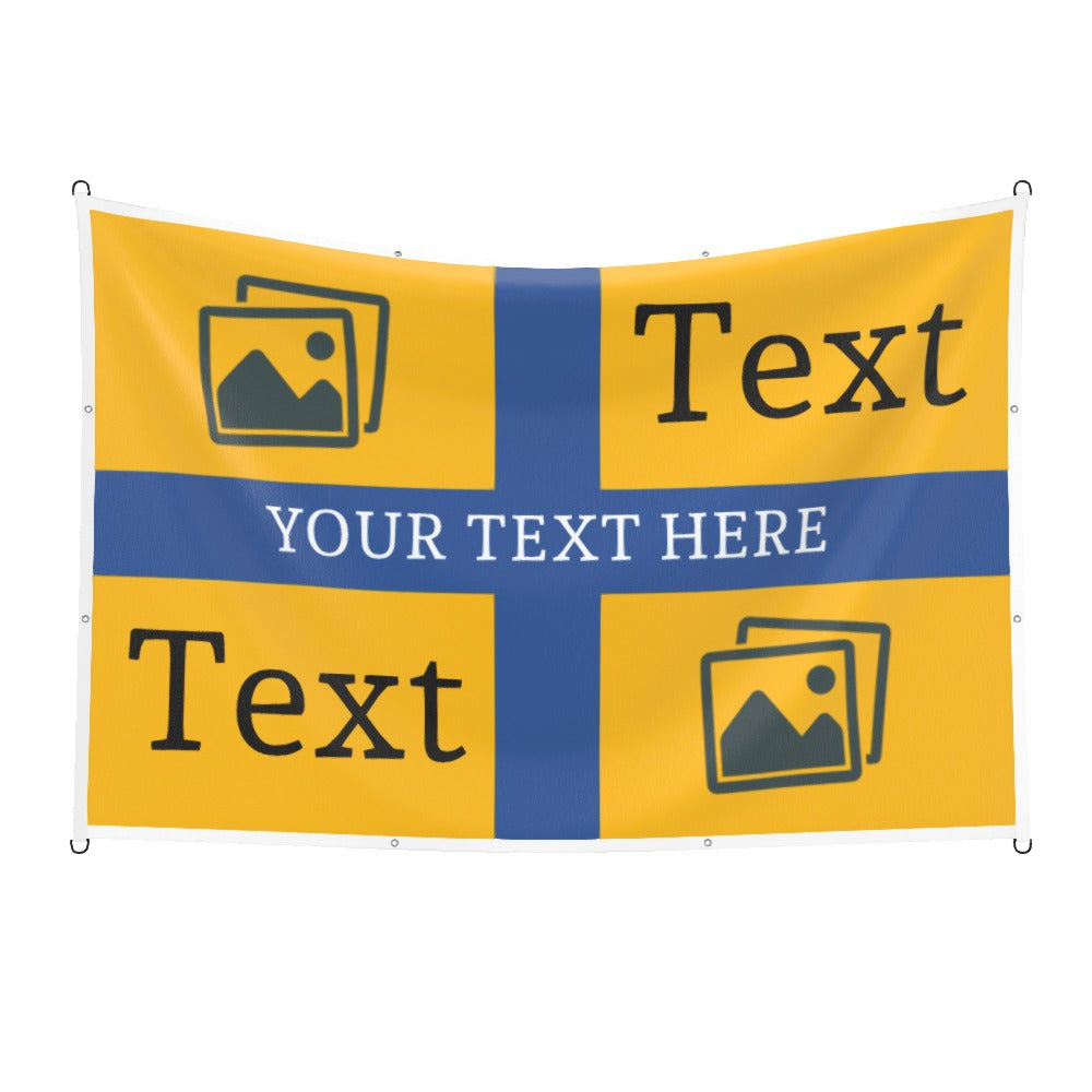 Mansfield Custom Printed Football Flag