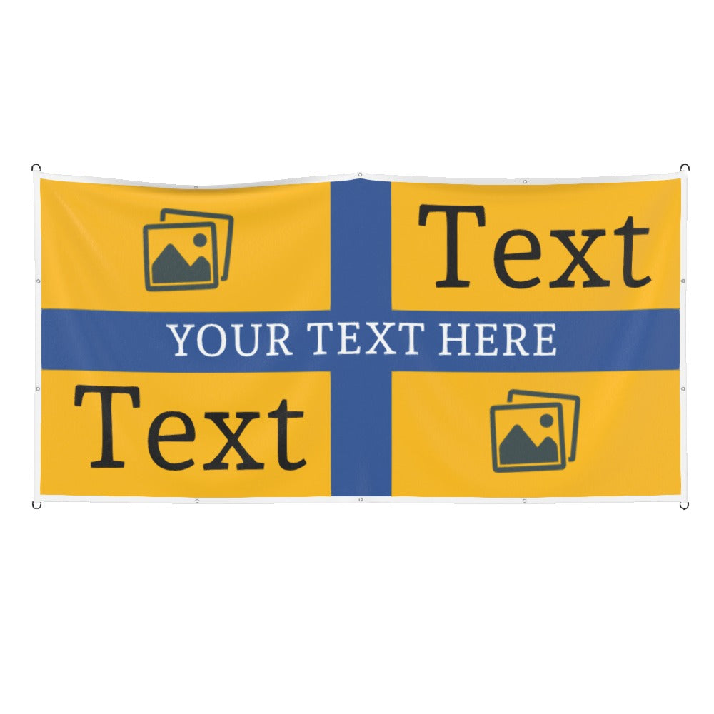 Mansfield Custom Printed Football Flag
