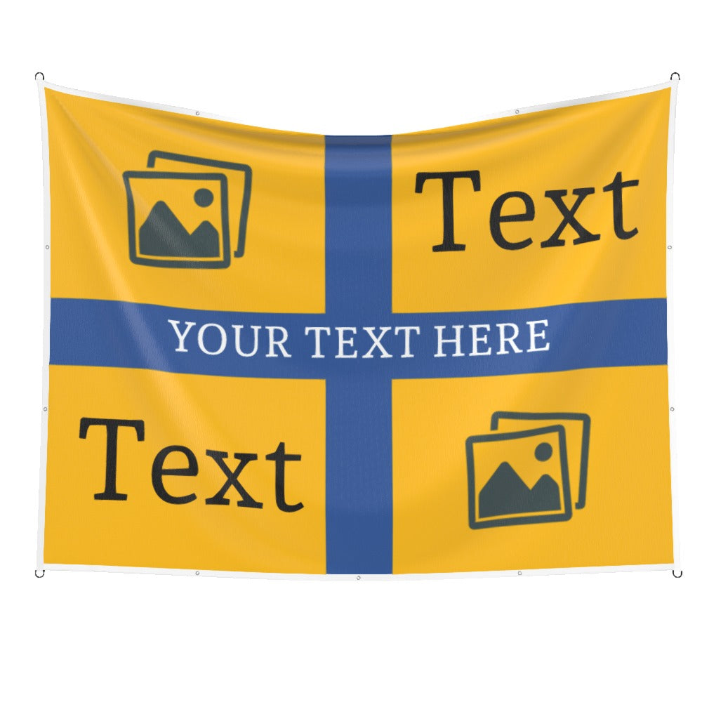 Mansfield Custom Printed Football Flag