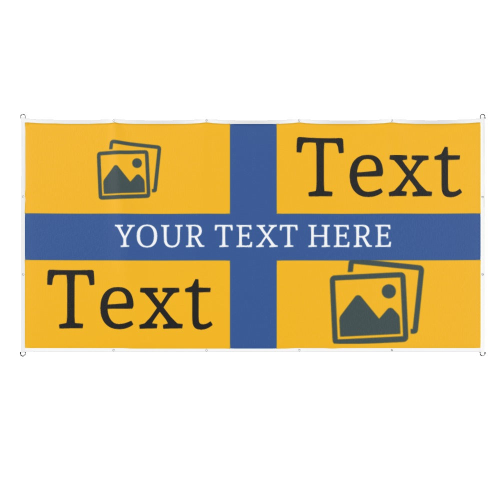 Mansfield Custom Printed Football Flag