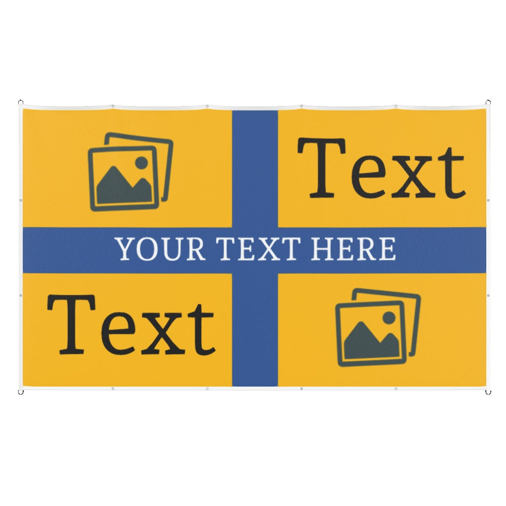 Mansfield Custom Printed Football Flag