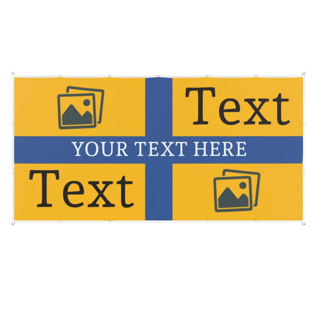 Mansfield Custom Printed Football Flag