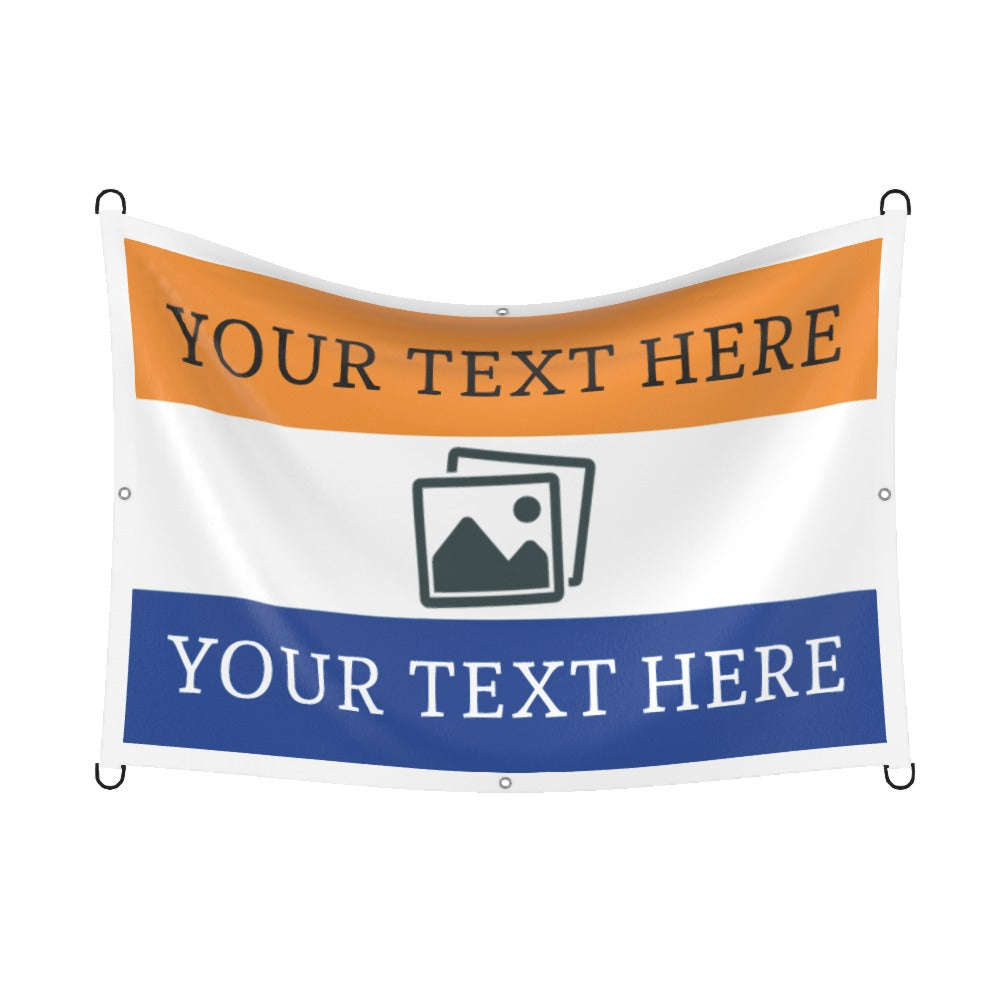 Luton Custom Printed Football Flag