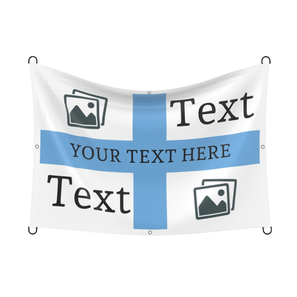 Man City Custom Printed Football Flag