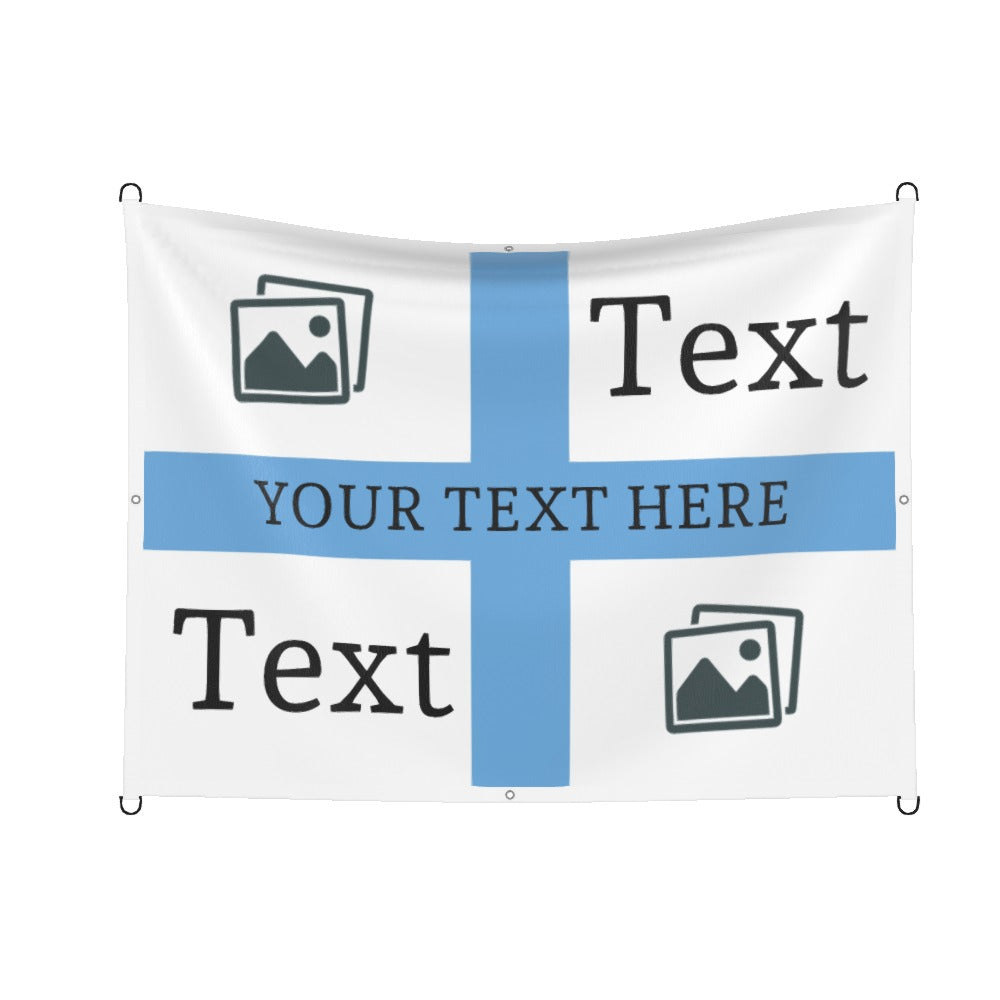 Man City Custom Printed Football Flag