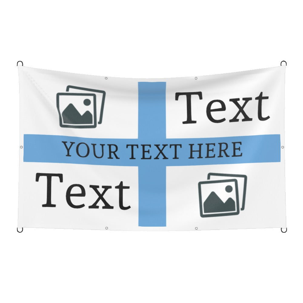 Man City Custom Printed Football Flag
