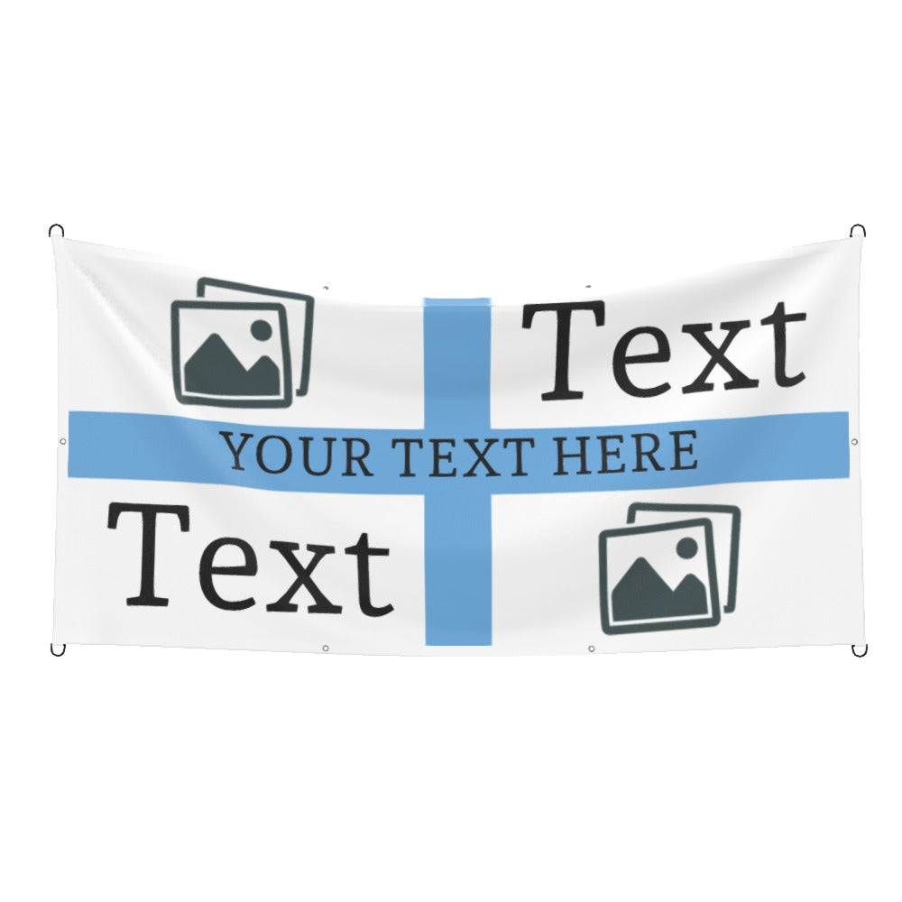 Man City Custom Printed Football Flag