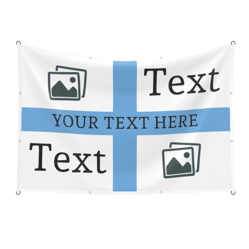 Man City Custom Printed Football Flag