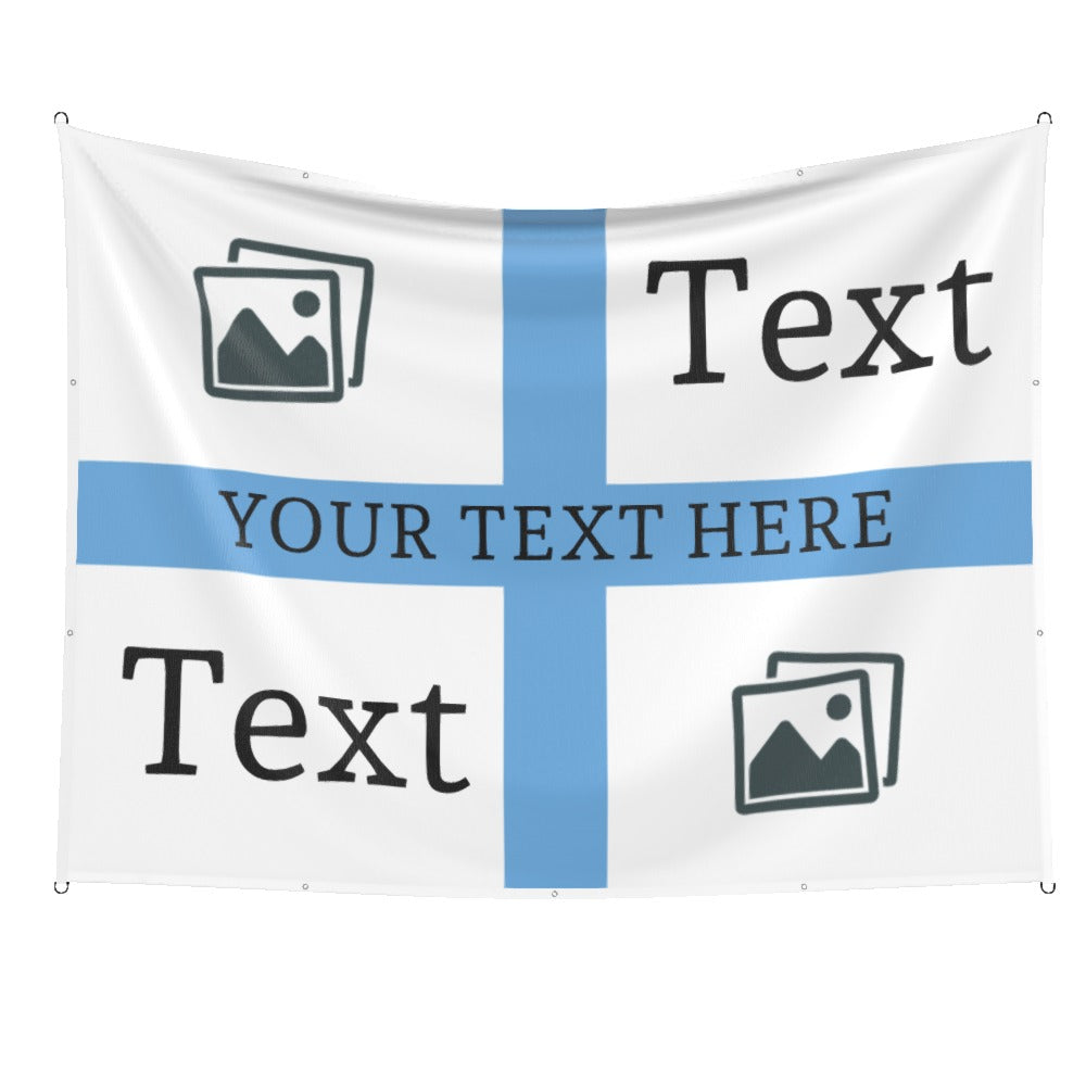Man City Custom Printed Football Flag