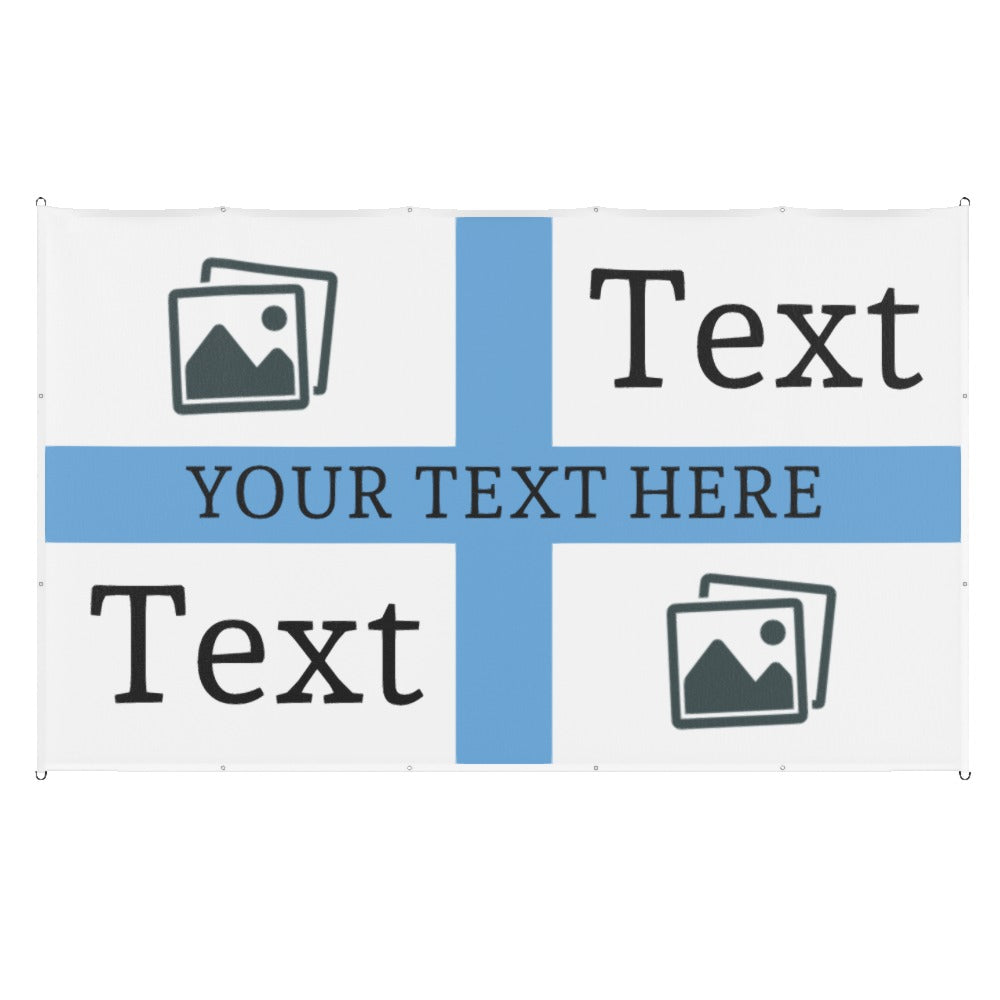 Man City Custom Printed Football Flag