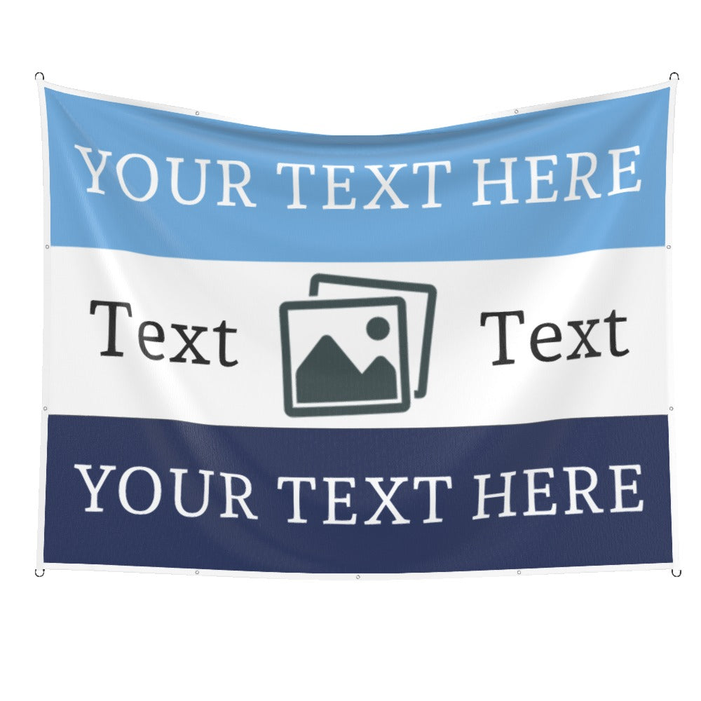 Man City Custom Printed Football Flag