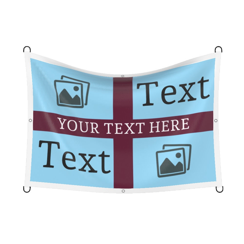 Burnley Custom Printed Football Flag