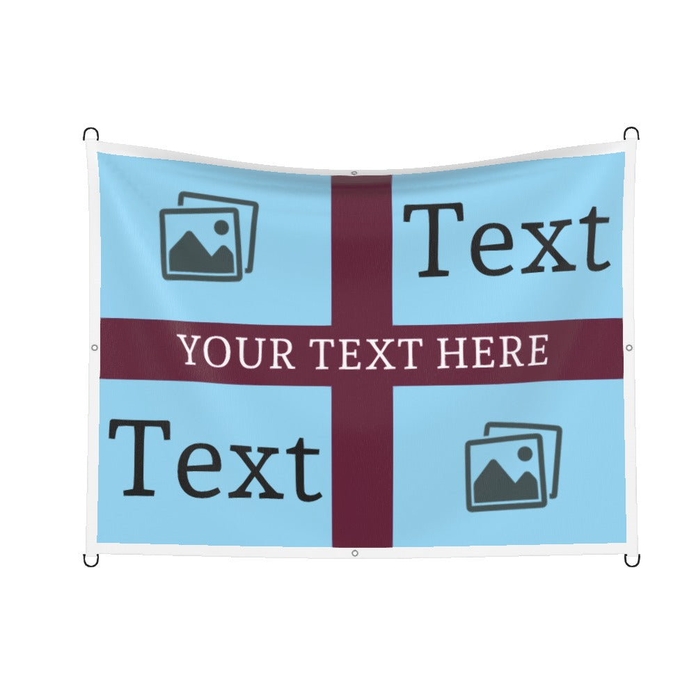 Burnley Custom Printed Football Flag