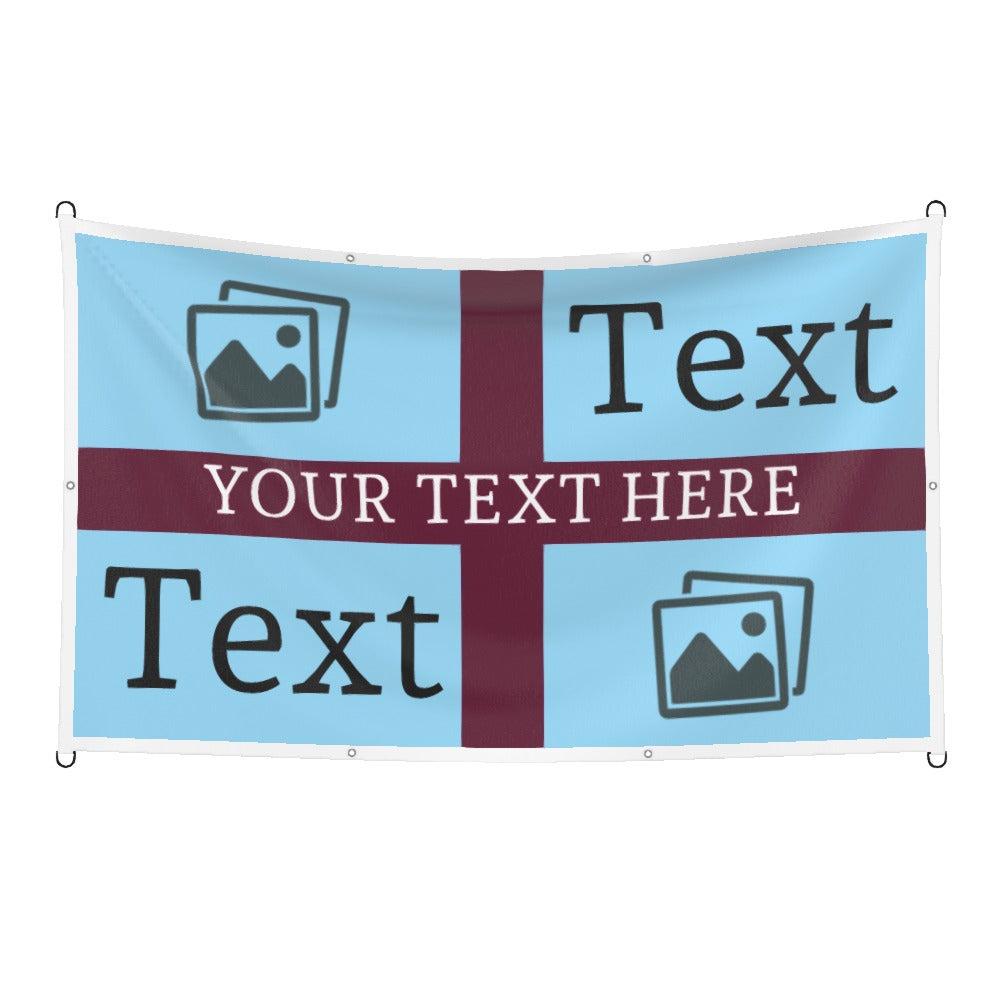 Burnley Custom Printed Football Flag