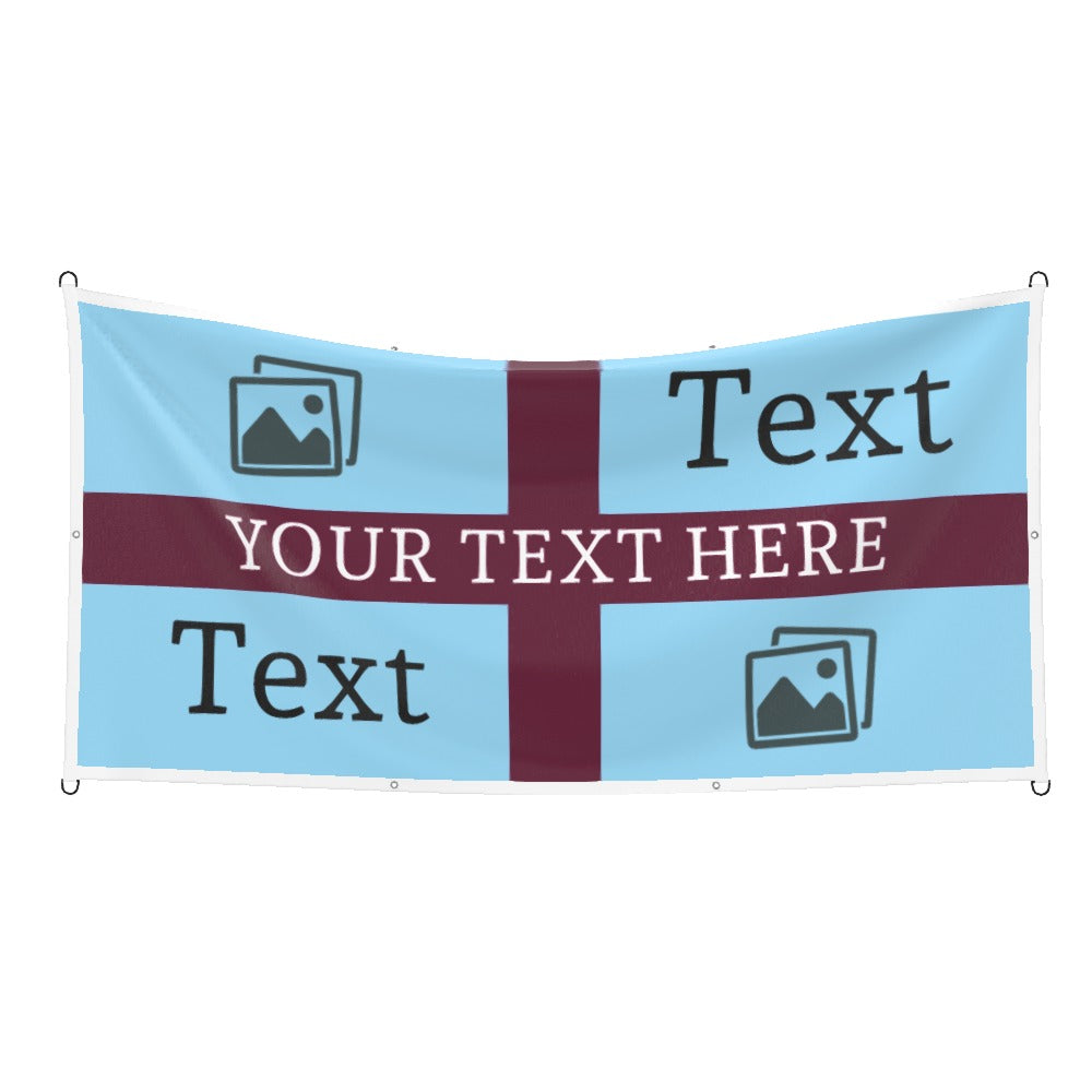 Burnley Custom Printed Football Flag