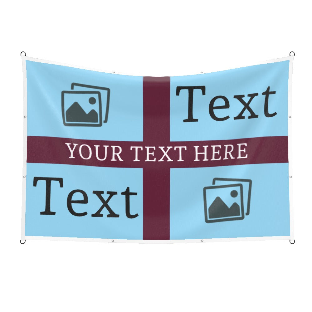 Burnley Custom Printed Football Flag