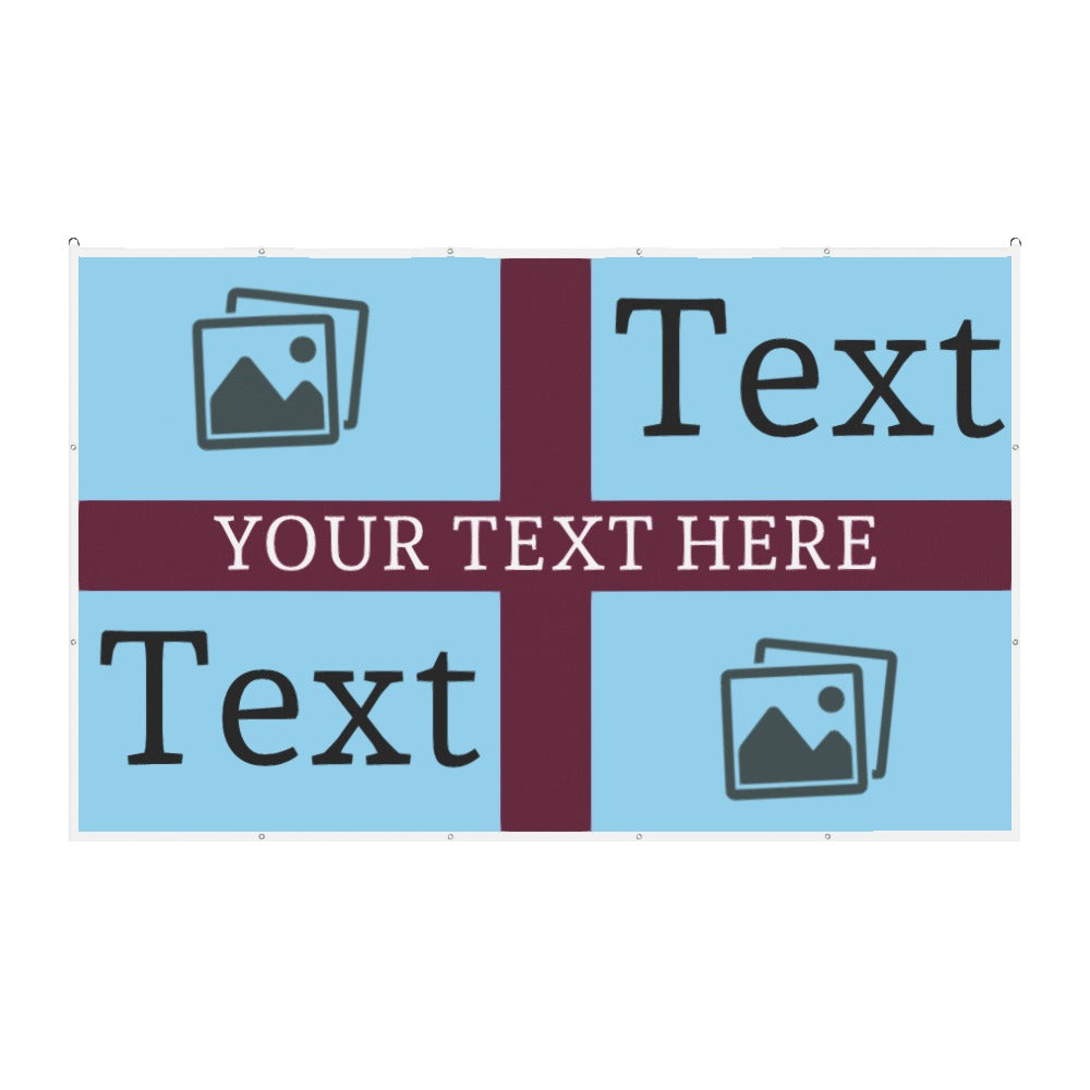 Burnley Custom Printed Football Flag