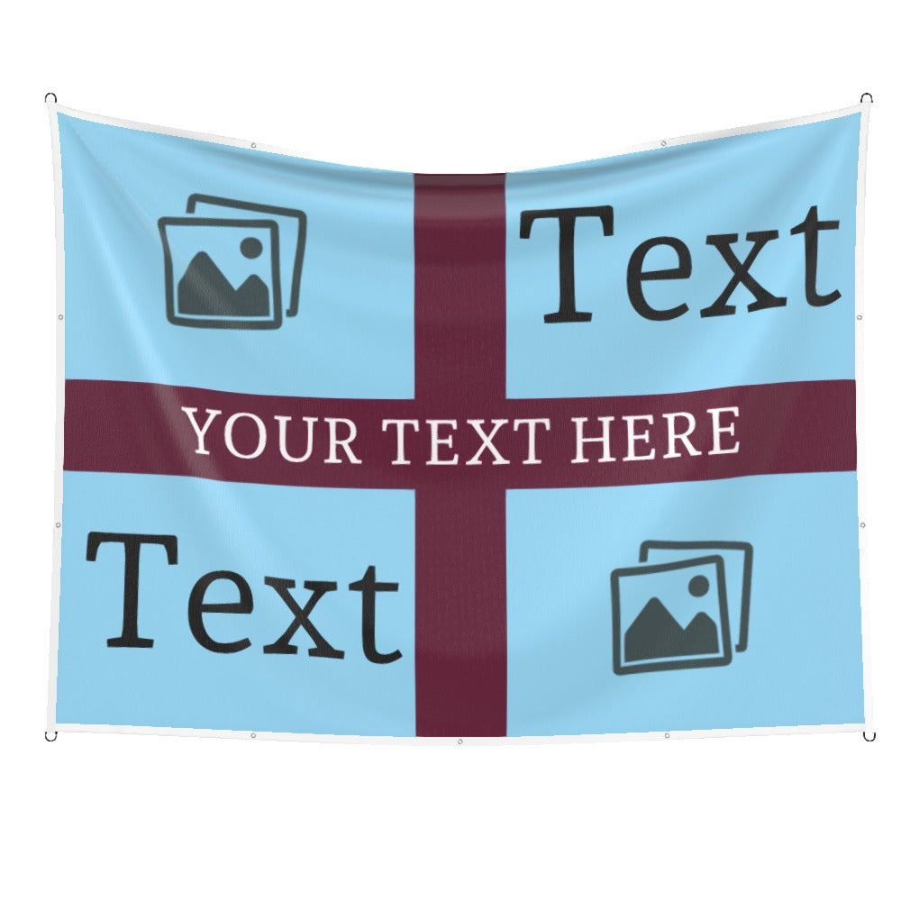 Burnley Custom Printed Football Flag