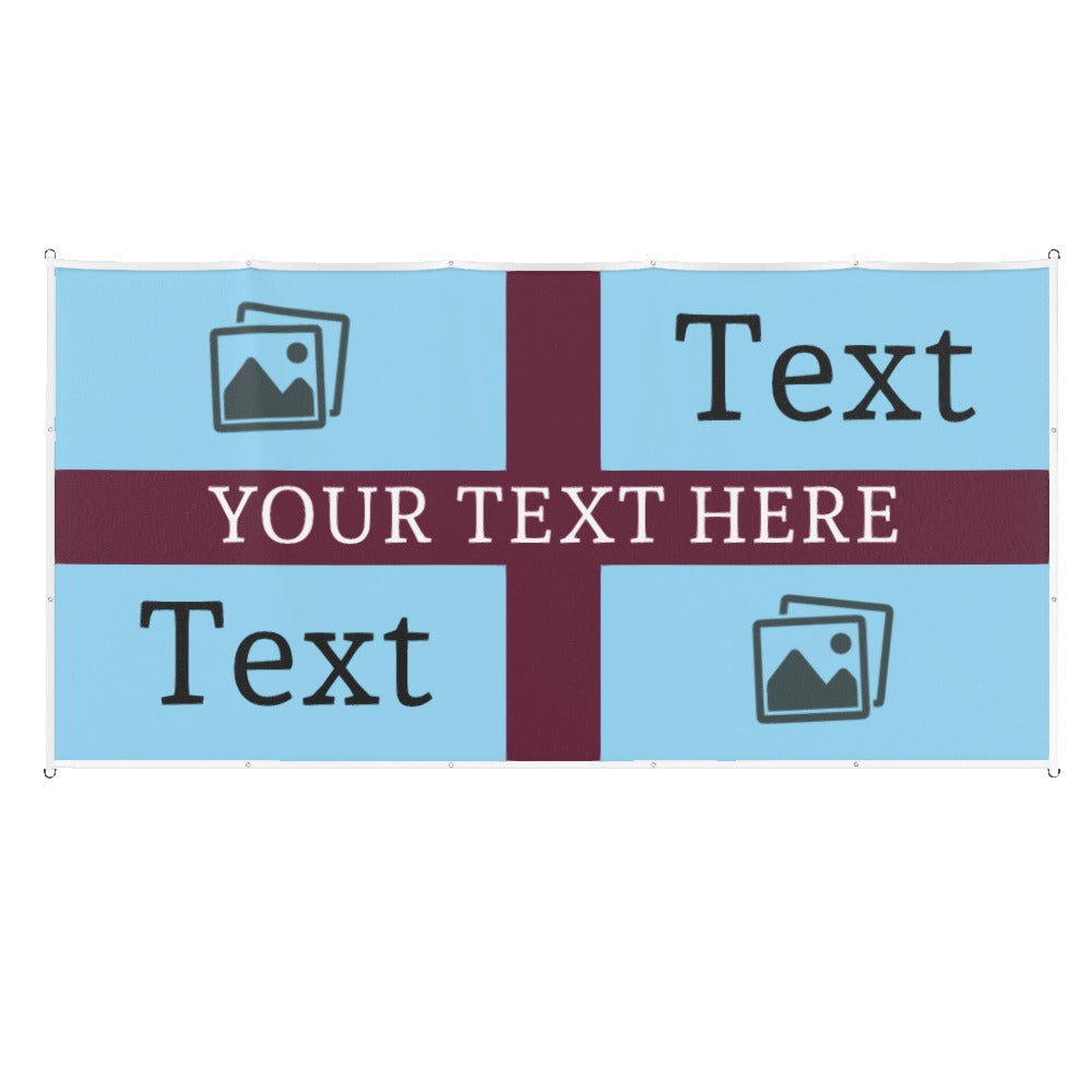 Burnley Custom Printed Football Flag