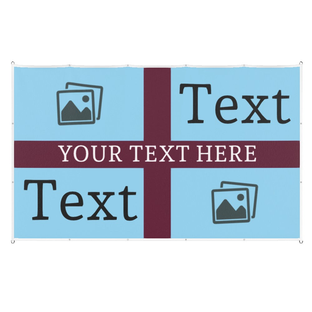 Burnley Custom Printed Football Flag