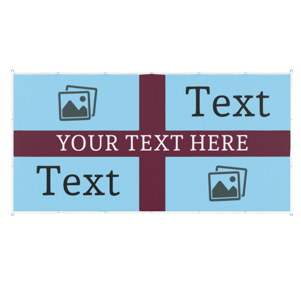 Burnley Custom Printed Football Flag